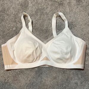 HoneyLove CrossOver V-Neck Bra in White Size 2X